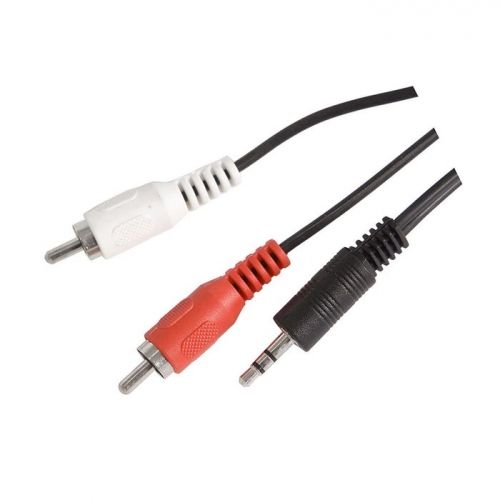 Кабель аудио Ningbo 2хRCA (m)/Jack 3.5 (m) 1.5м. черный (JAAC010-1.5)