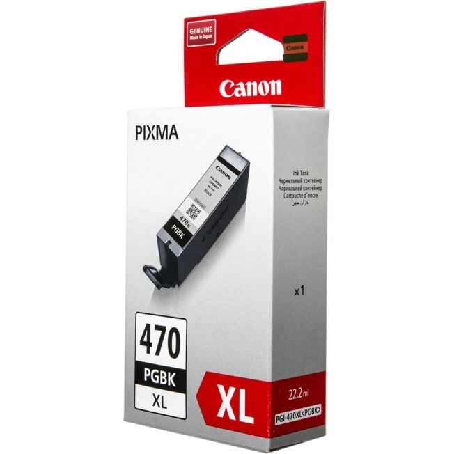 Картридж струйный Canon PGI-470XLPGBK 0321C001 черный для Canon Pixma iP7240/MG6340/MG5440