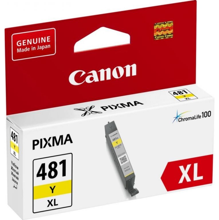Картридж струйный Canon CLI-481XL Y 2046C001 желтый для Canon Pixma TS5140/6140/8140/8540