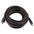Кабель аудио-видео LAZSO WH-111 HDMI (m)/HDMI (m) 5м. Позолоченные контакты черный (WH-111(5M))