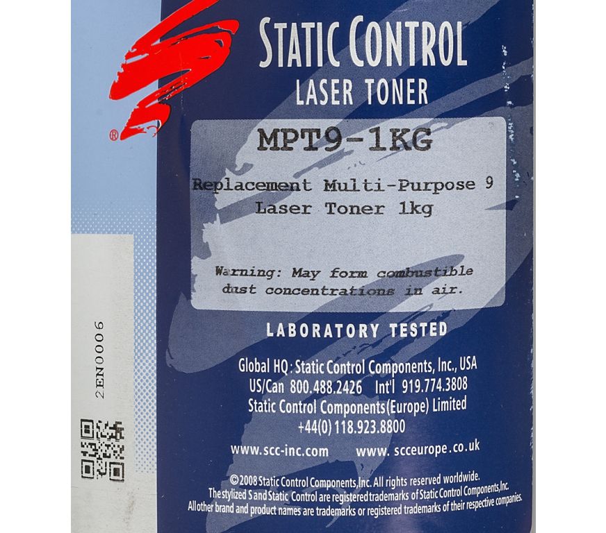Тонер Static Control Универсальный для HP LJ 1010/1200 MPT9 1 кг