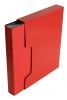 Папка с 80 прозр.вклад. Бюрократ DeLuxe DLVBOX80RED A4 пластик 0.7мм красный в коробе