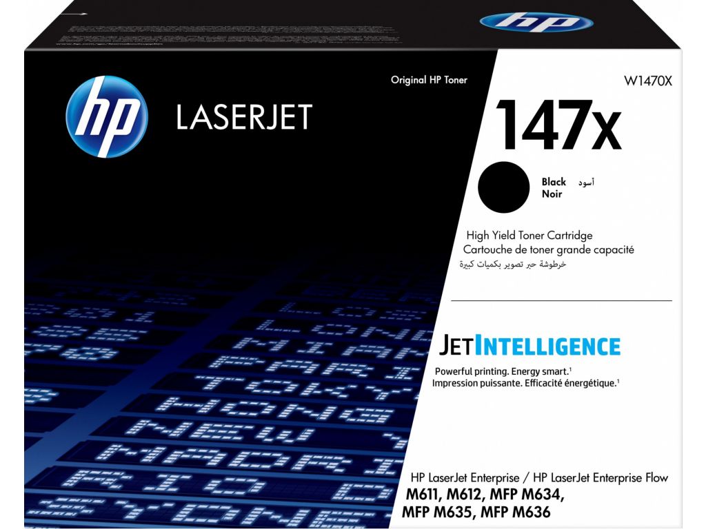Картридж лазерный HP 147X W1470X черный (25200стр.) для HP LaserJet M610dn