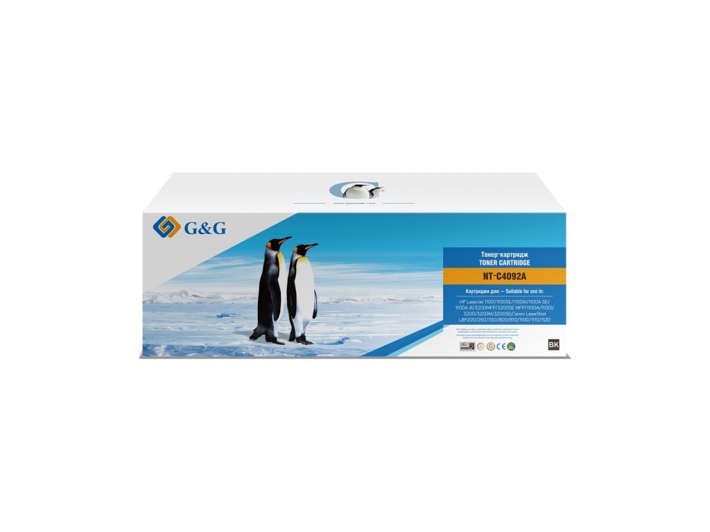 Картридж лазерный G&G NT-C4092A черный (2500стр.) для HP LJ 1100/3200/3220