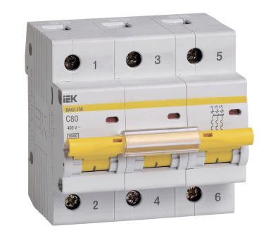   IEK 47-100 MVA40-3-080-C 80A  C 10kA 3 400 4.5  