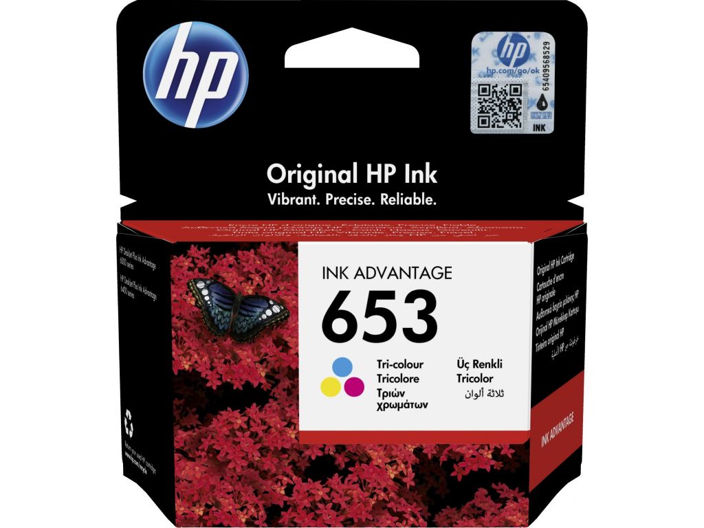 Картридж струйный HP 653 3YM74AE многоцветный (200стр.) (5мл) для HP DeskJet Plus Ink Advantage 6075/6475
