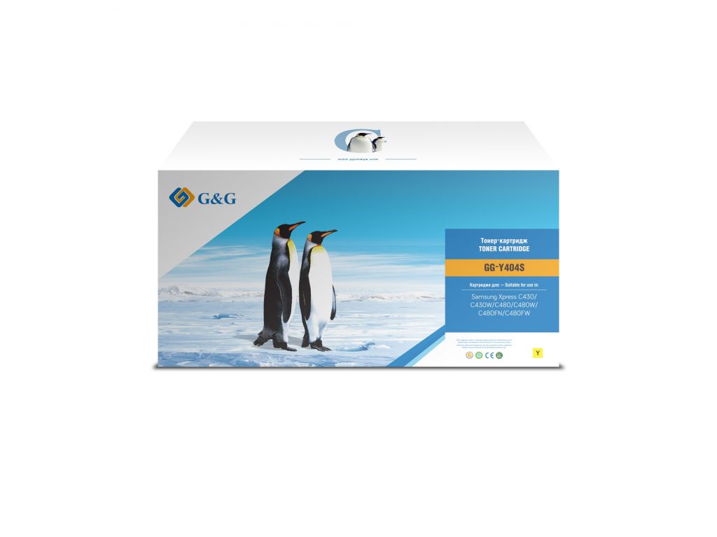 Картридж лазерный G&G GG-Y404S желтый (1000стр.) для Samsung SL-C430/C430W/C480/C480W/C480FW
