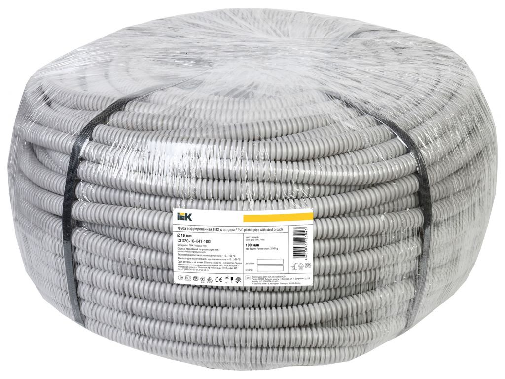 Труба для кабеля IEK CTG20-16-K41-100I (100м)