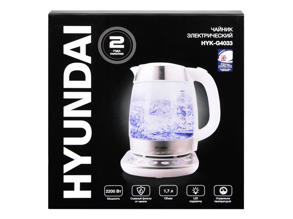 Электрический чайник Hyundai HYK-G4033