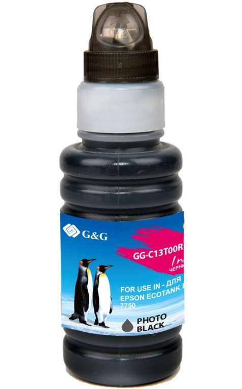 Чернила G&G GG-C13T00R140 черный 70мл для Epson EcoTank 7700/7750