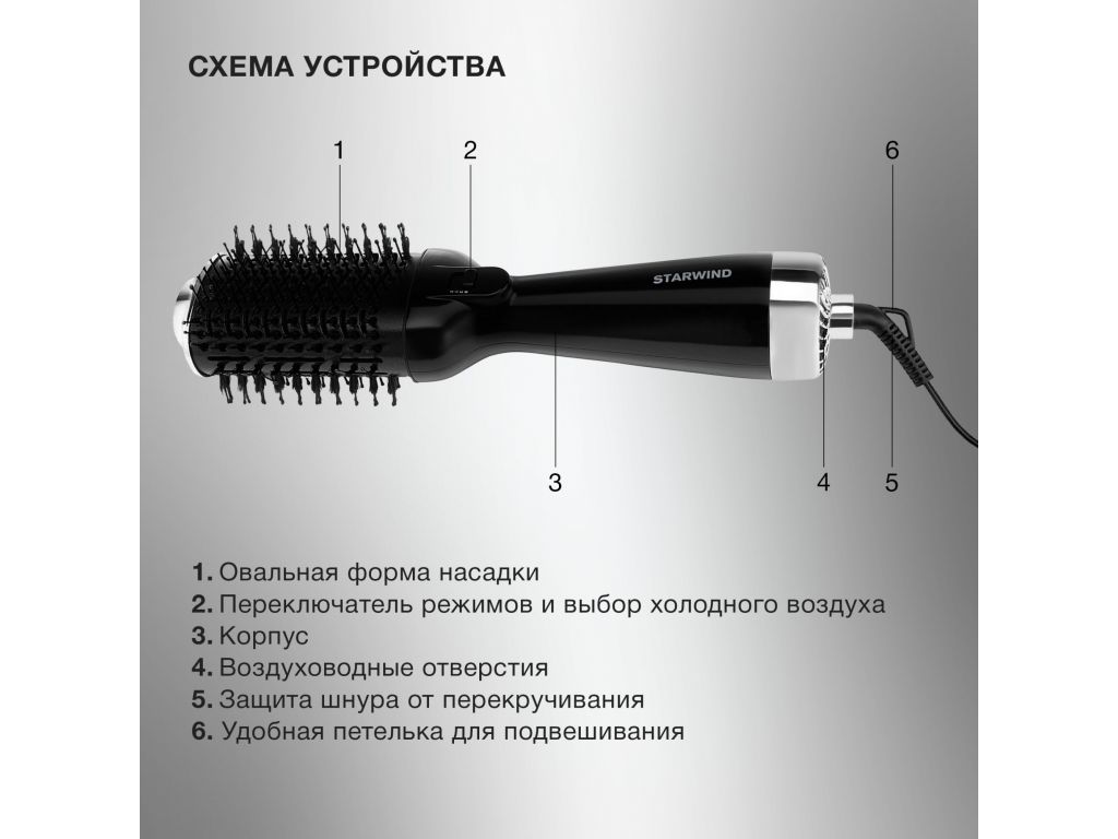Фен-щетка StarWind SHB 7760