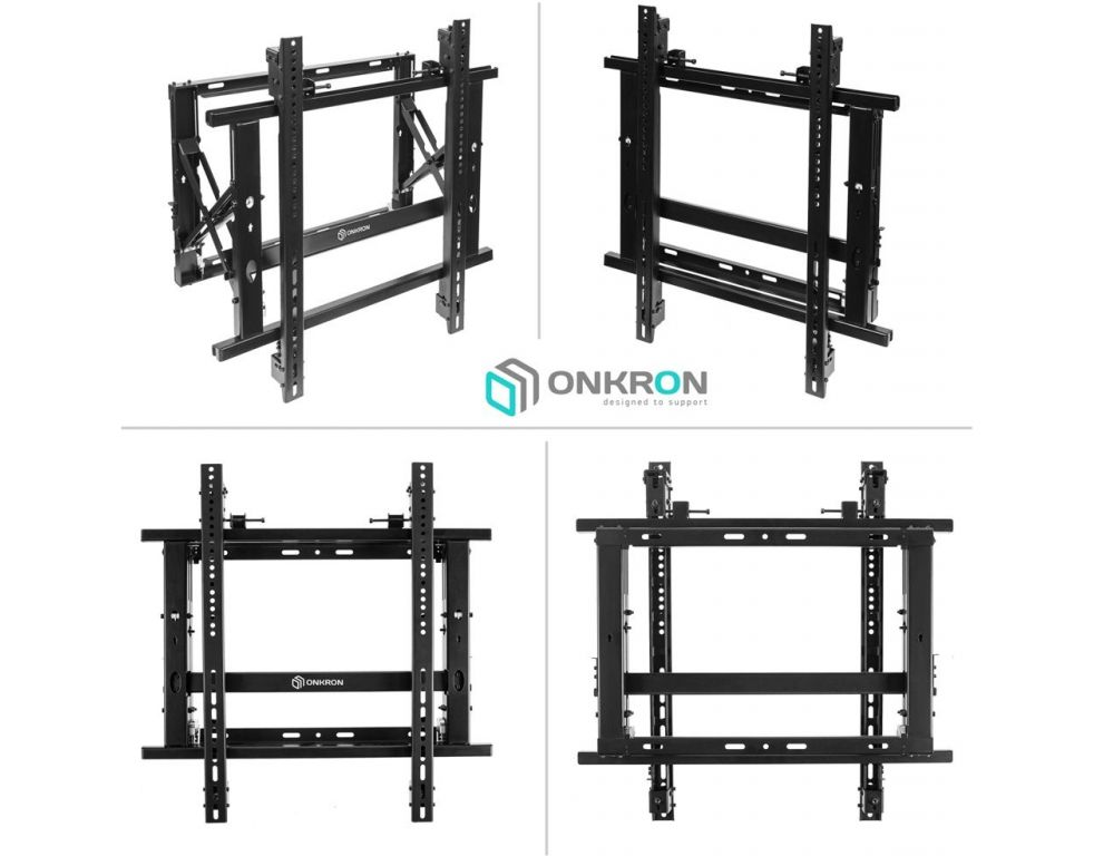 Кронштейн для телевизора Onkron PRO7G черный 50"-70" макс.50кг настенный наклонно-выдвижной