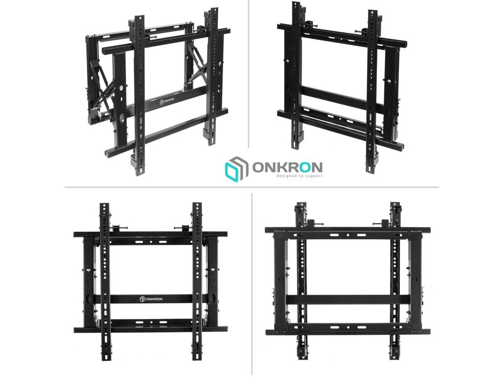 Кронштейн для телевизора Onkron PRO7G черный 50"-70" макс.50кг настенный наклонно-выдвижной