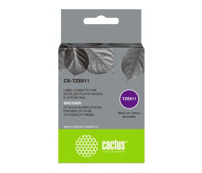   Cactus CS-TZE611 TZe-611   Brother 1010/1280/1280VP/2700VP