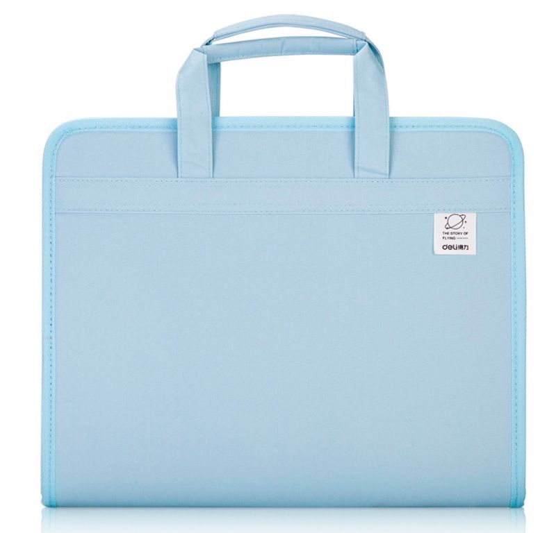 Папка-портфель Deli 72561BLUE 13 отдел. A4 терилен синий Мин. заказ: 12