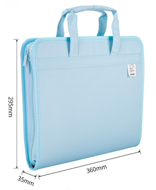Папка-портфель Deli 72561BLUE 13 отдел. A4 терилен синий Мин. заказ: 12