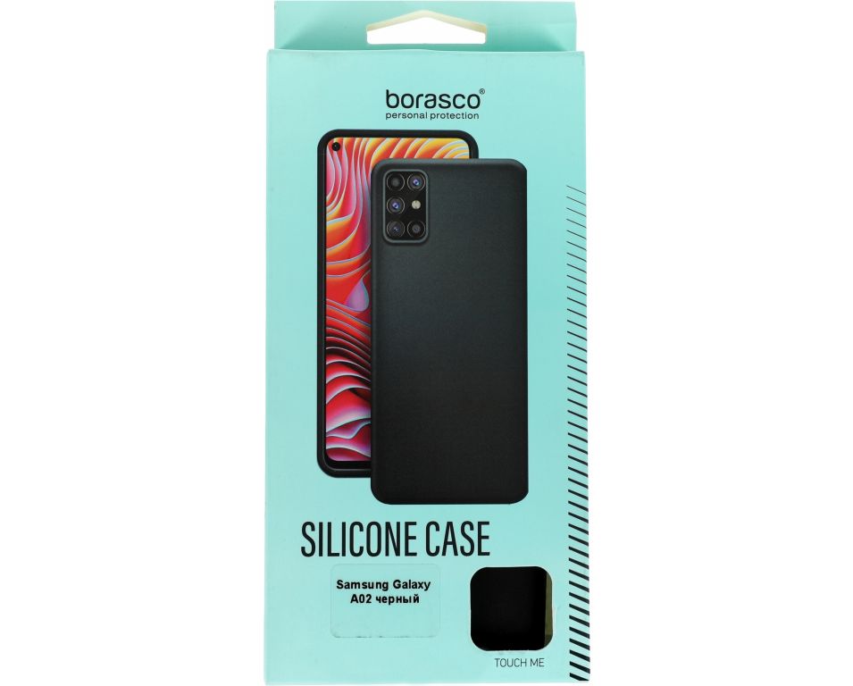 Чехол (клип-кейс) BoraSCO для Samsung Galaxy A02 черный (39906)