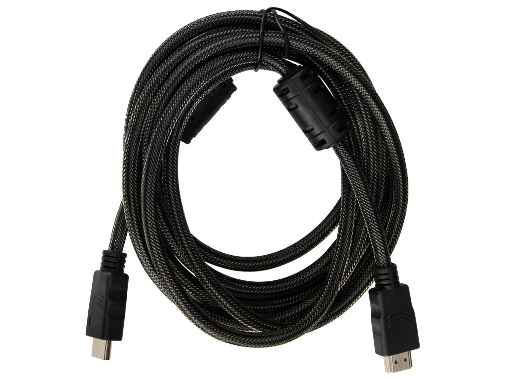 Кабель аудио-видео Buro HDMI (m)/HDMI (m) 3м. феррит.кольца Позолоченные контакты черный (HDMI-V1.4-3MC)