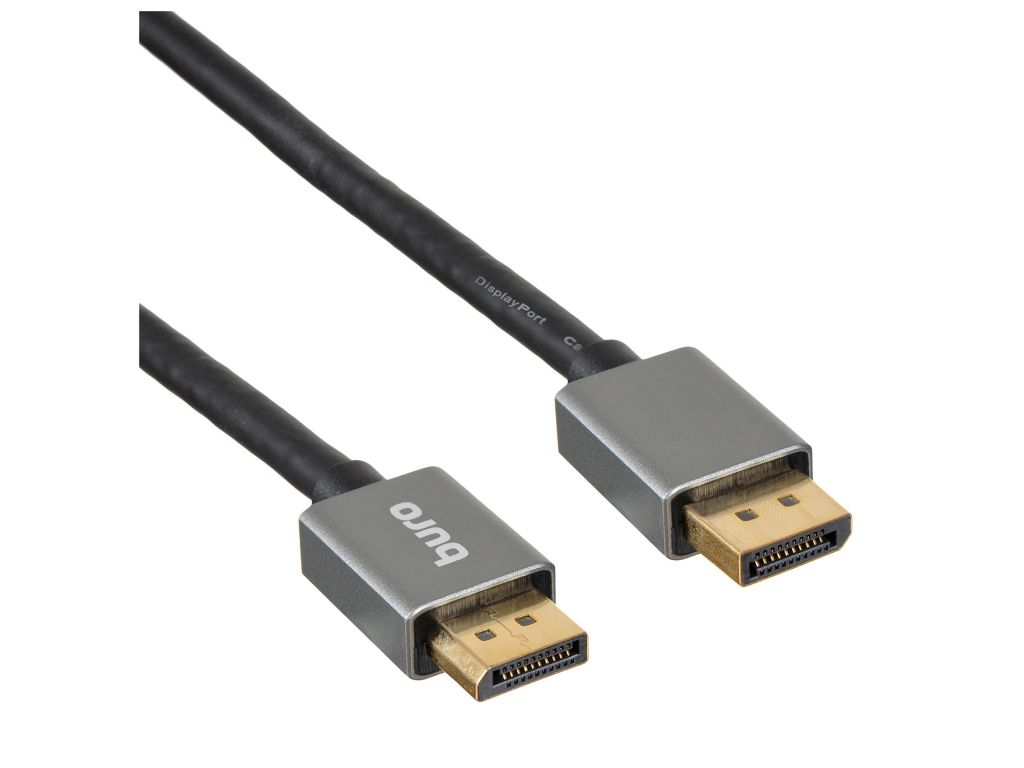 Кабель аудио-видео Buro DisplayPort (m)/DisplayPort (m) 1.5м. Позолоченные контакты черный (BHP-DPP-1.4-1.5G)