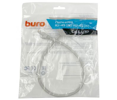 - Buro UTP 4  cat6 CCA molded 0.5  RJ-45 (m)-RJ-45 (m)