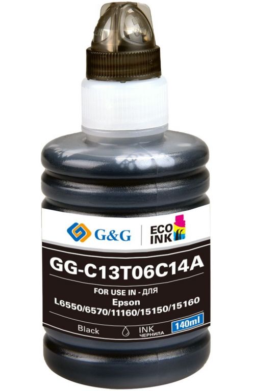 Чернила G&G GG-C13T06C14A №112 черный 140мл для Epson L6550/6570/11160/15150/15160