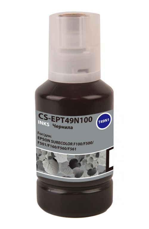 Чернила Cactus CS-EPT49N100 T49N1 черный 140мл для Epson SureColor SC-F100/F500