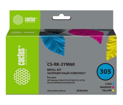   Cactus CS-RK-3YM60 305  3x30  HP DeskJet 2710/2120/2721/2722