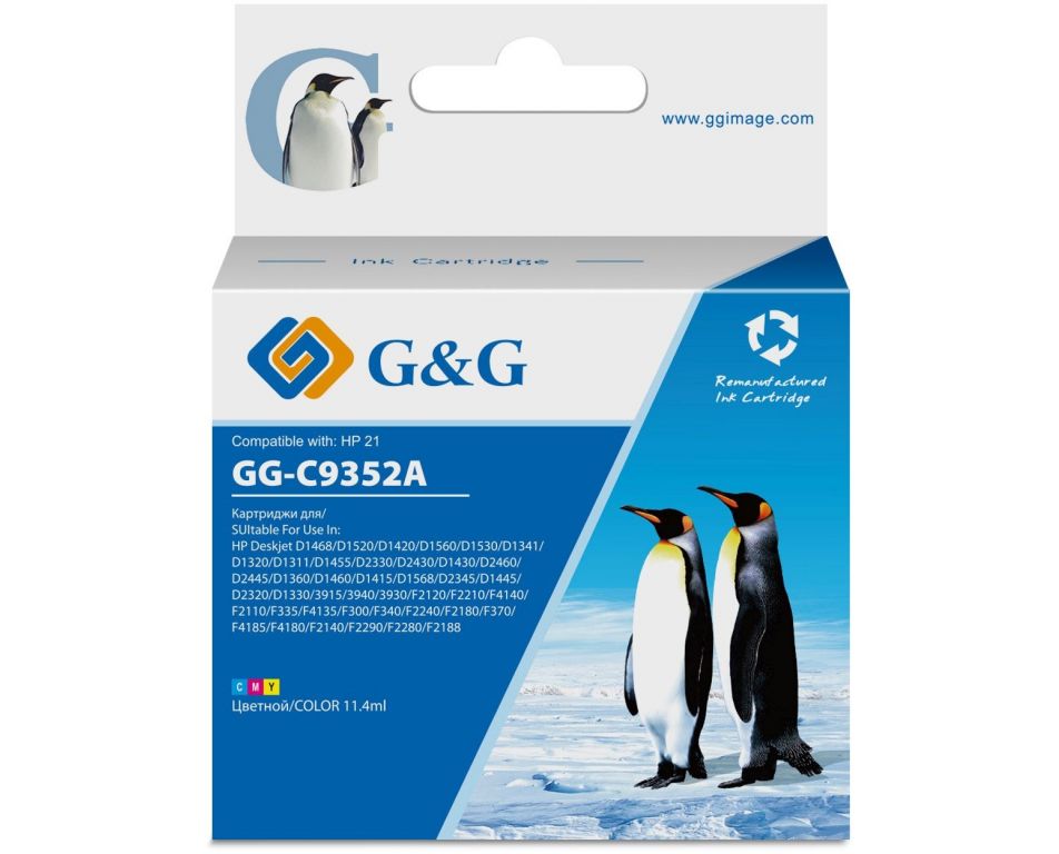 Картридж струйный G&G GG-C9352A многоцветный (11.4мл) для HP