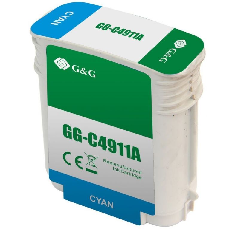 Картридж струйный G&G GG-C4911A голубой (72мл) для HP DJ 500/800C