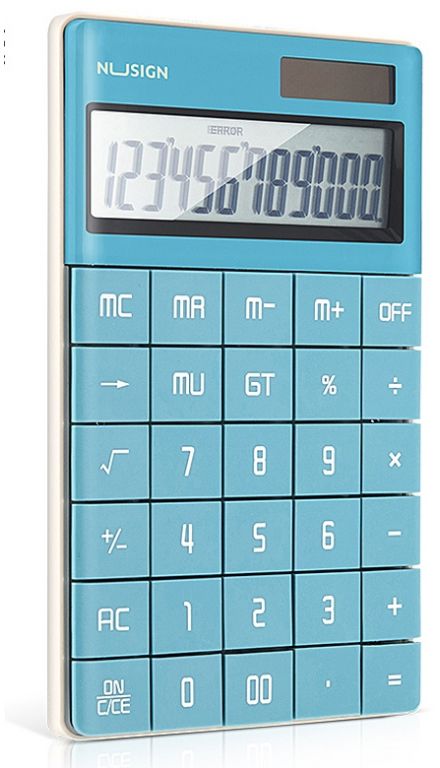 Калькулятор настольный Deli Nusign ENS041blue синий 12-разр.