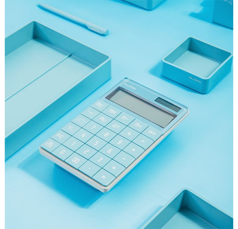 Калькулятор настольный Deli Nusign ENS041blue синий 12-разр.