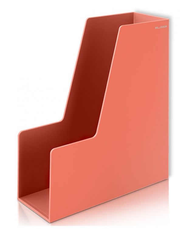 Лоток вертикальный Deli ENS022PINK Nusign для бумаг A4 розовый пластик