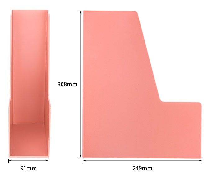 Лоток вертикальный Deli ENS022PINK Nusign для бумаг A4 розовый пластик