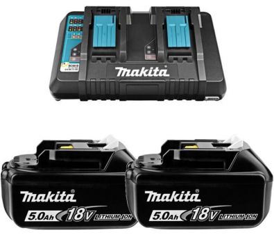     Makita BL1850B + DC18RD 191L75-3 (18/5 Ah + 7.2-18)