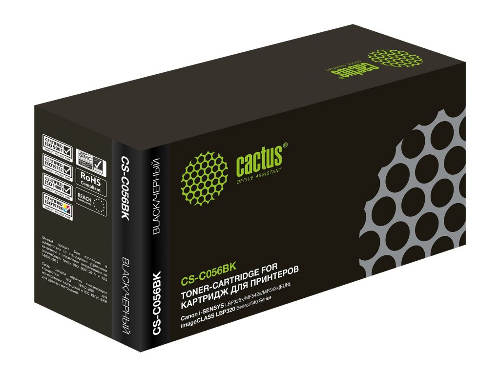 Картридж CACTUS CS-C056BK (аналог Canon Cartridge 056)