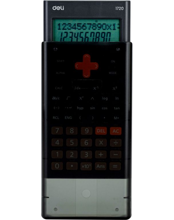 Калькулятор научный Deli E1720-black черный 10+2-разр.