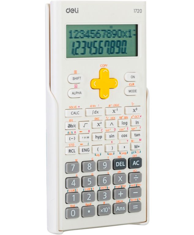 Калькулятор научный Deli E1720-white белый 10+2-разр.