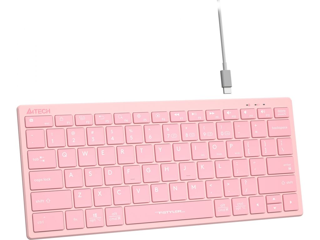 Клавиатура A4Tech Fstyler FBX51C (розовый)