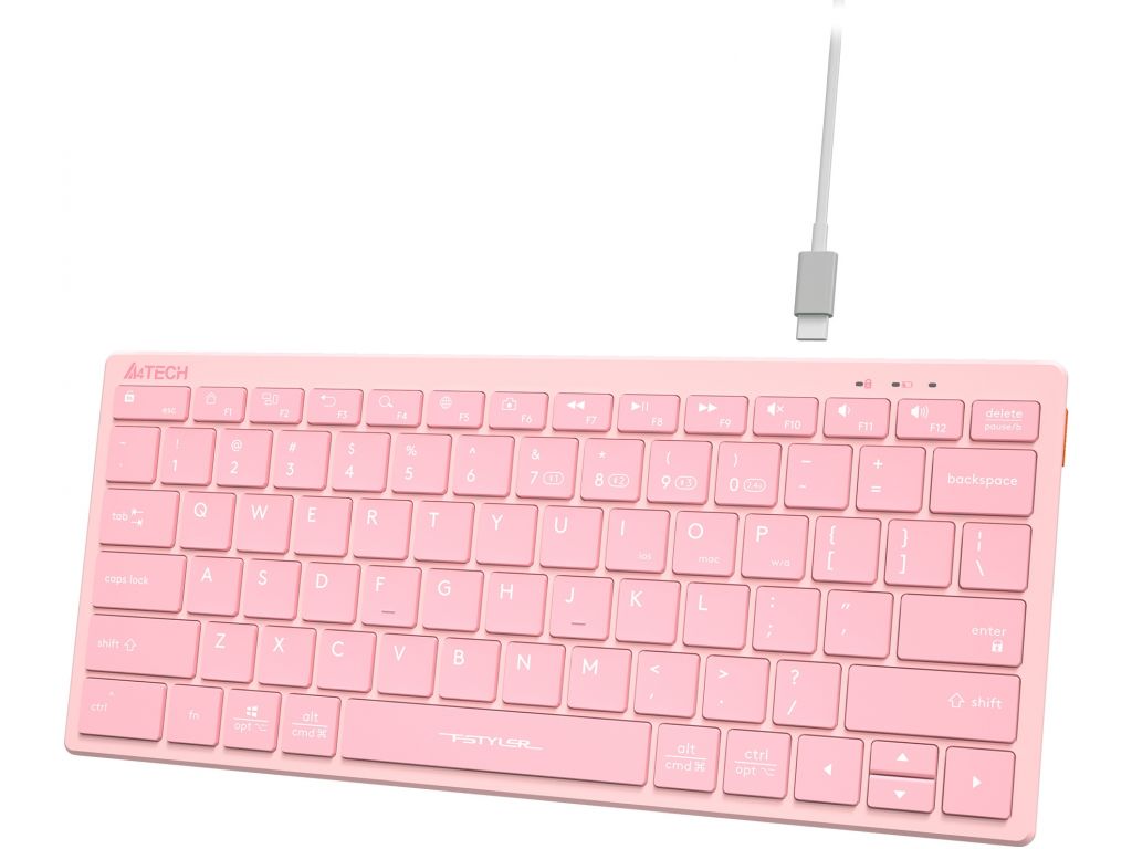 Клавиатура A4Tech Fstyler FBX51C (розовый)