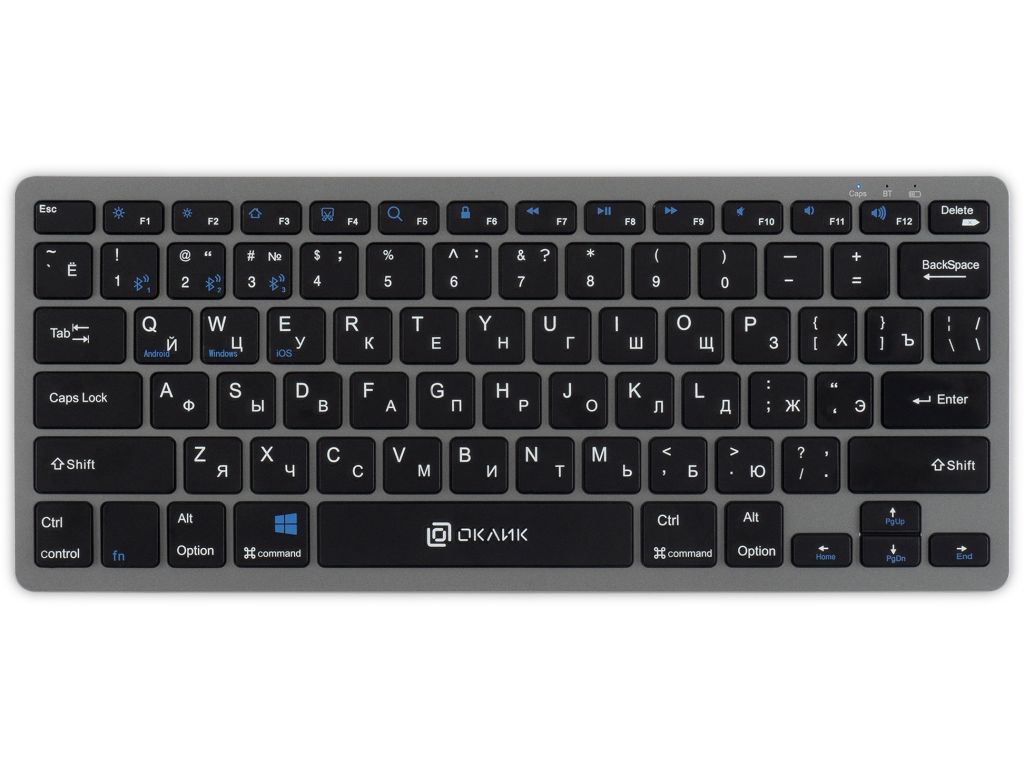 Клавиатура Oklick 835S (серый/черный)