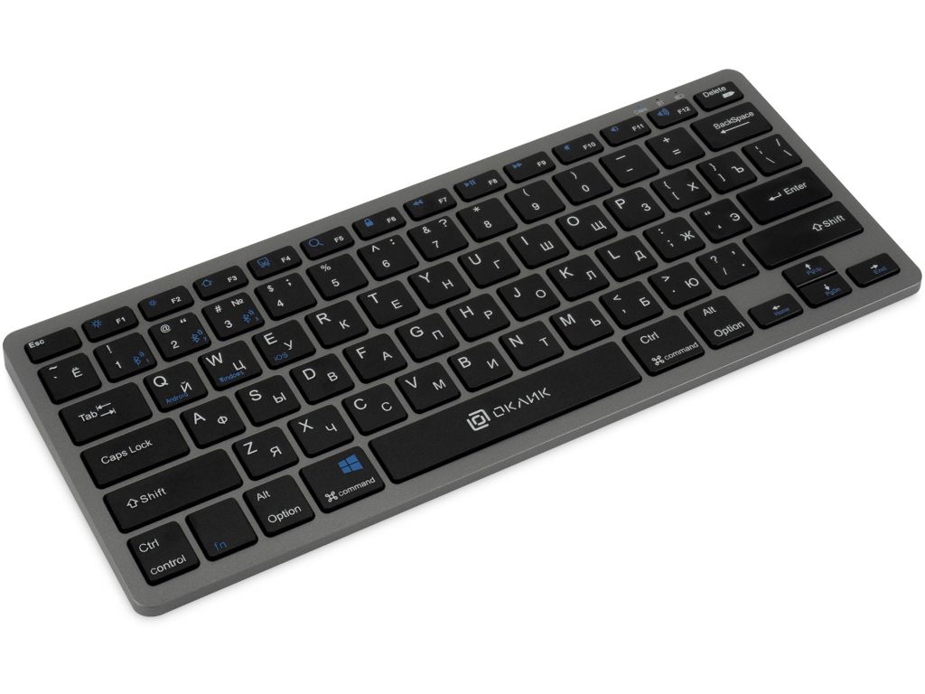 Клавиатура Oklick 835S (серый/черный)