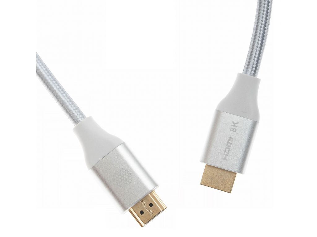 Кабель аудио-видео Cactus CS-HDMI.2.1-3 HDMI (m)/HDMI (m) 3м. Позолоченные контакты серебристый
