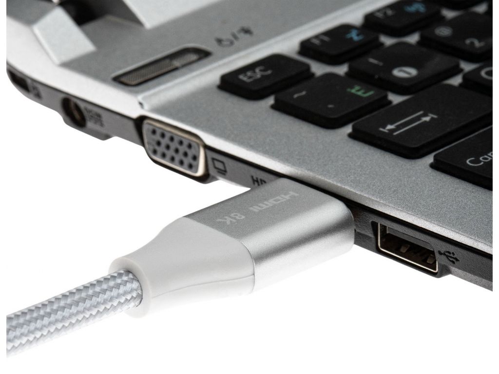 Кабель аудио-видео Cactus CS-HDMI.2.1-3 HDMI (m)/HDMI (m) 3м. Позолоченные контакты серебристый
