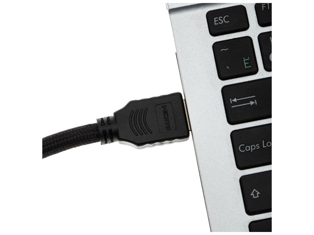 Кабель аудио-видео Cactus CS-HDMI.2-1 HDMI (m)/HDMI (m) 1м. Позолоченные контакты черный