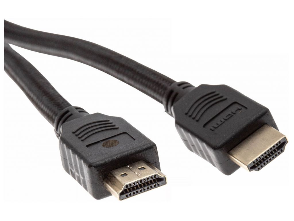 Кабель аудио-видео Cactus CS-HDMI.2-1.8 HDMI (m)/HDMI (m) 1.8м. Позолоченные контакты черный