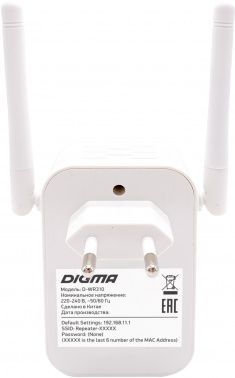Усилитель Wi-Fi Digma D-WR310