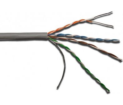   Lanmaster LAN-5EUTP-PT-LSZH-GY .5E U/UTP 4X2X24AWG LSZH  305 