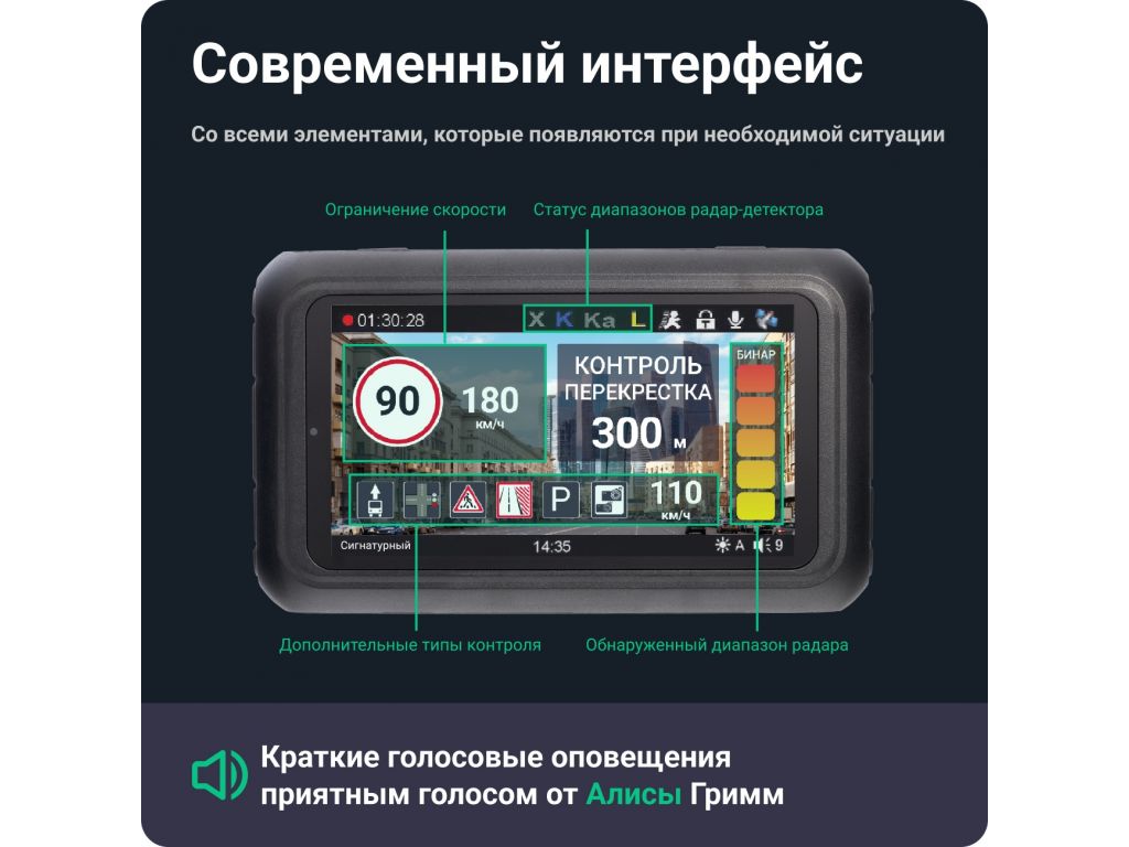 Видеорегистратор-радар детектор (2в1) Roadgid Premier 3