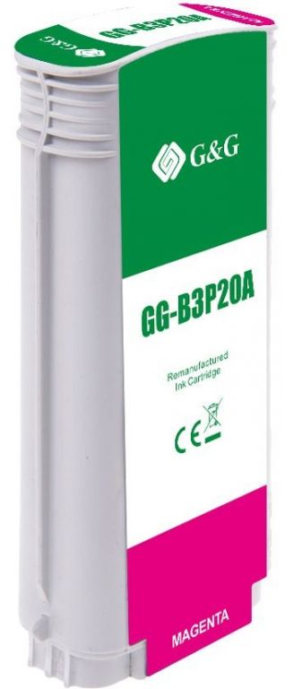 Картридж струйный G&G №727 GG-B3P20A пурпурный (130мл) для HP DJ T920/T1500/T2530