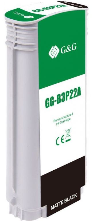 Картридж струйный G&G №727 GG-B3P22A черный матовый (130мл) для HP DJ T920/T1500/T2530